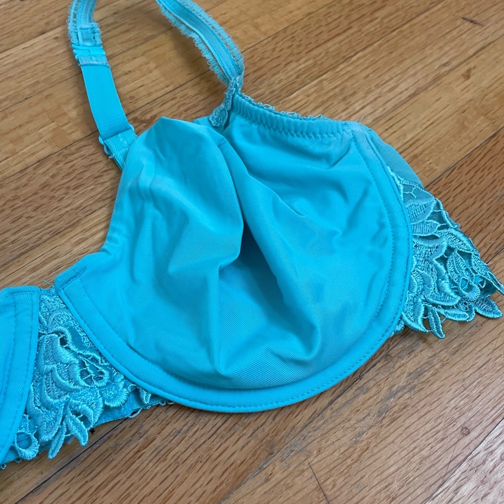 Vintage Teal Bra (36C)